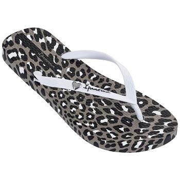 Ipanema Animal Print Flip Flops Dam Vita Sverige ZP5038976